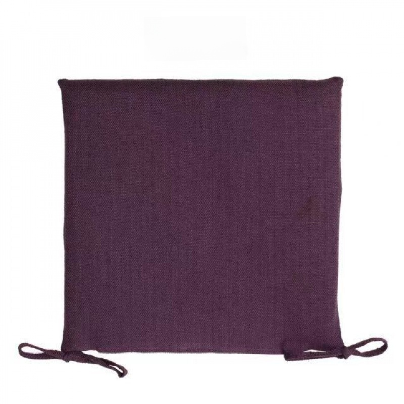 Detachable Washable Simple Linen Chair Cushion, Thickened and Breathable Seat Pad