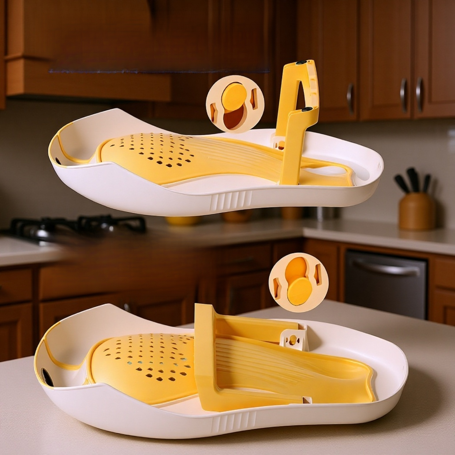 Convenient baby bath shelf installation