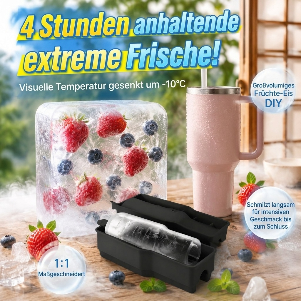 Schnell kühlende Silikon-Eiswürfelform, Eisbereiter für den Haushalt