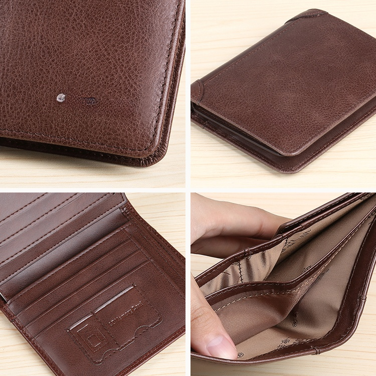 メンズ防犯本革財布 男性用高級レザーウォレット