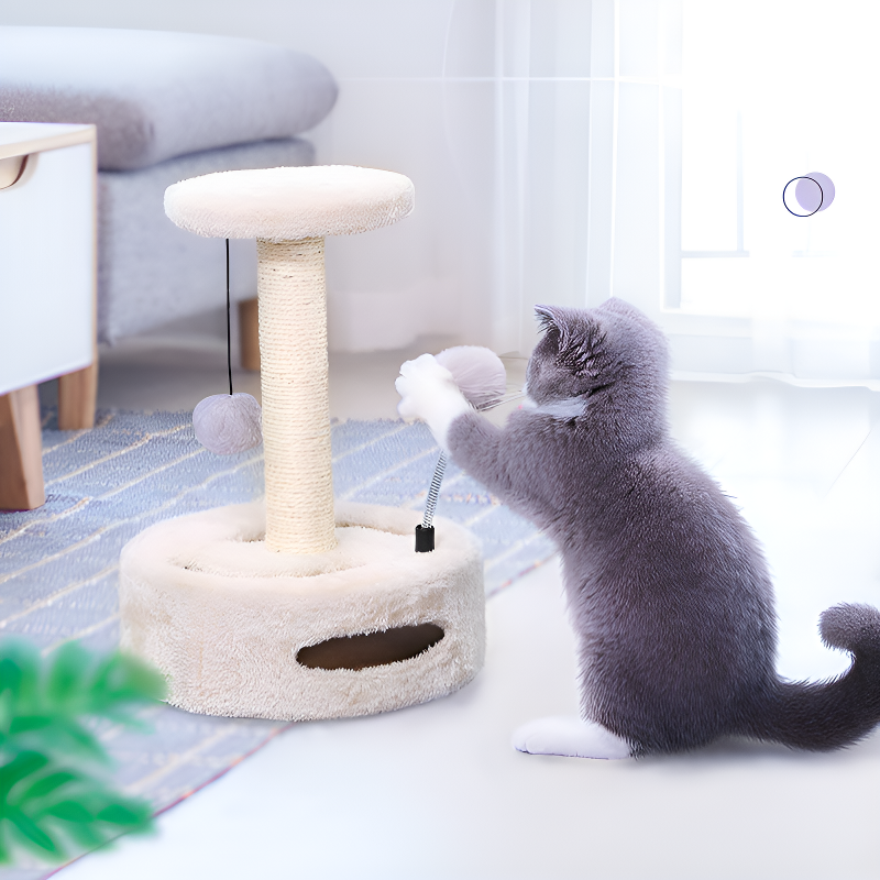 ของเล่นแมวที่ลับเล็บแบบจานหมุนขนาดเล็ก