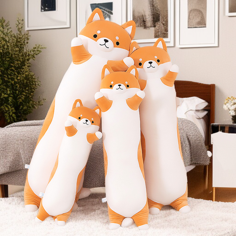 Giant Husky Body Pillow Plush - Cuddly Dog Toy for Girls, Sleep Companion Gift