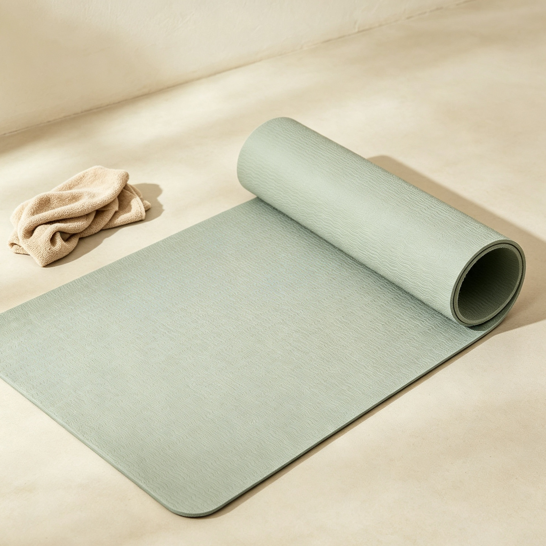 Light green yoga mats (4 pieces)