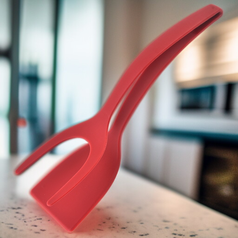 Nylon Steak-Clip gebratener Fisch Omelette-Clip 2-in-1 Lebensmittel-Clip Spatel Toastdose Clip Spate