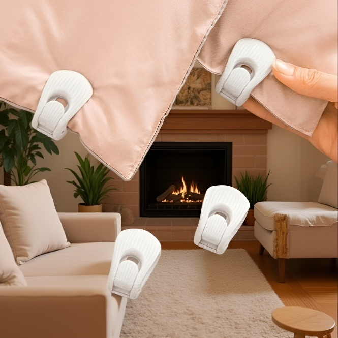 Non-slip Shell Sheet Clips, Secure Bed Sheets and Covers