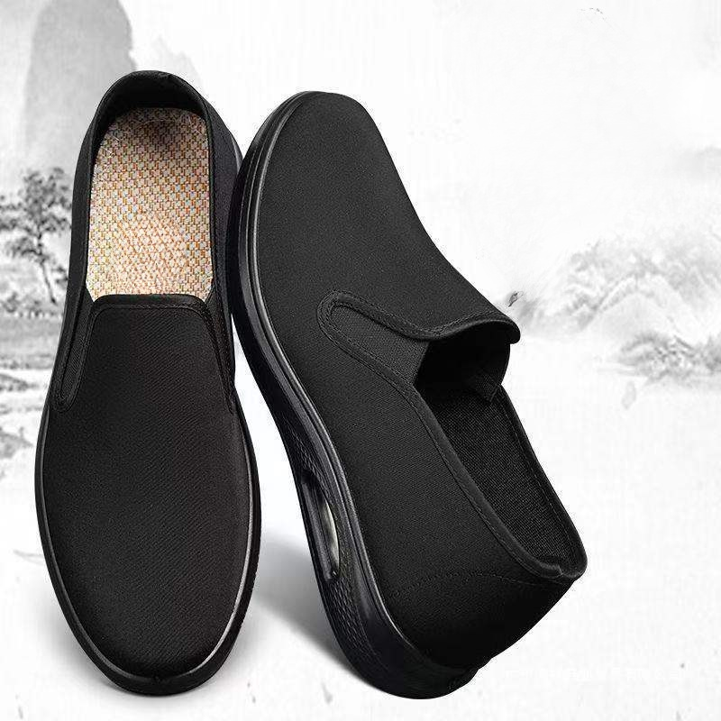 一腳蹬高檔透氣休閒帆布鞋