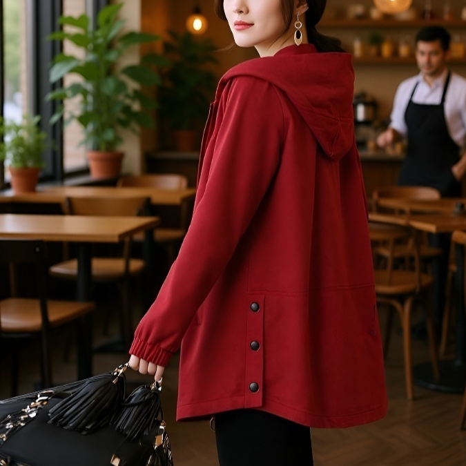 여성 빅사이즈 얇은 트렌치코트 여봄가을코트 트렌치 여빅사이즈 얇은 봄가을코트