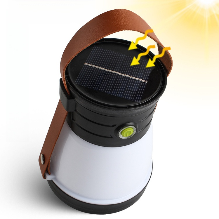 Solar camping portable searchlight