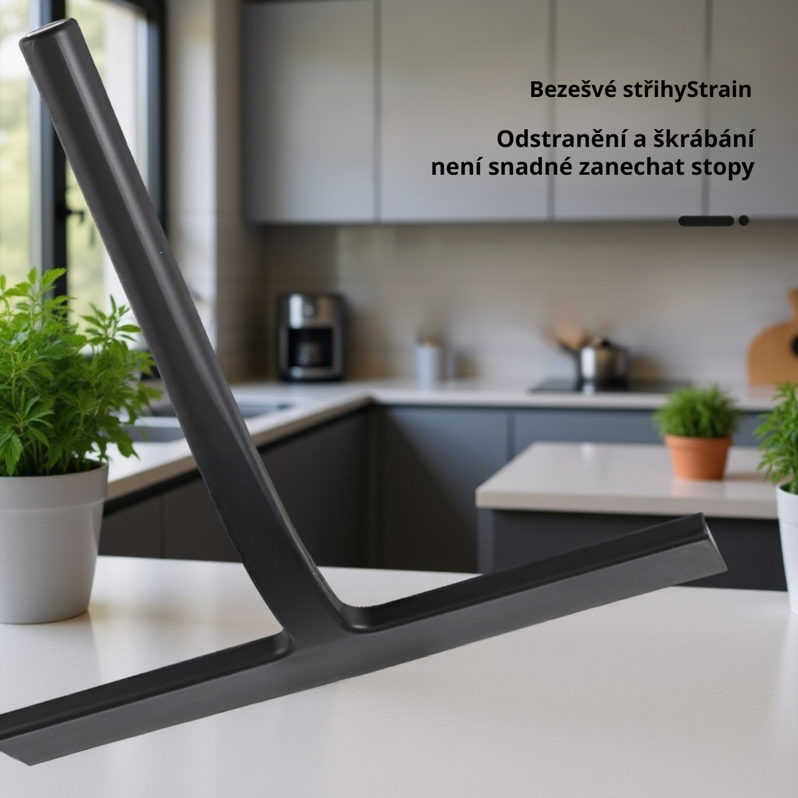 Ergonomická rukojeť silikonové stěrky pro pohodlné používání