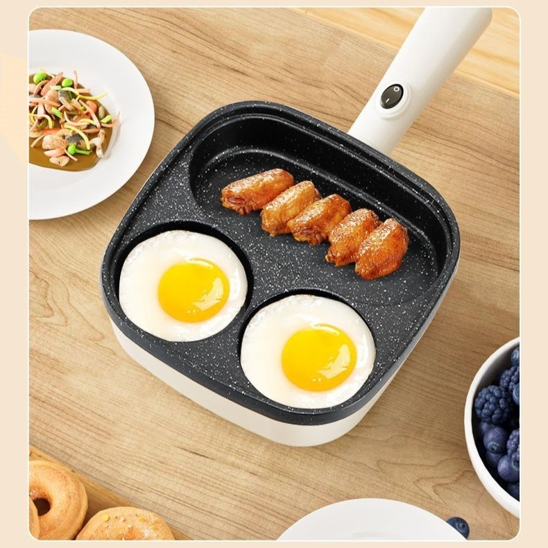 Four-hole non-stick frying pan