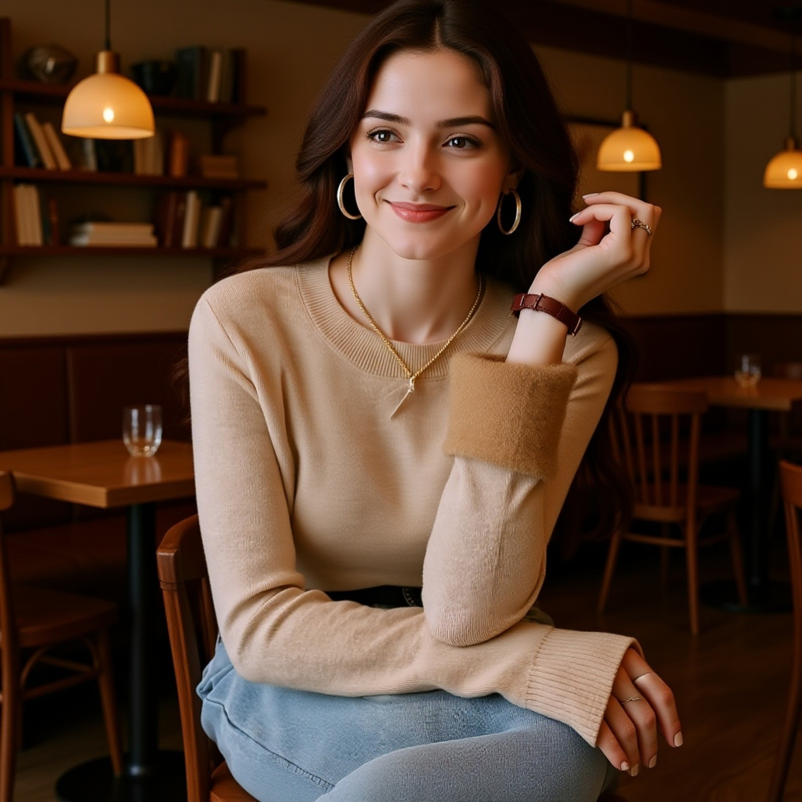Versatile base layer top for winter outfits