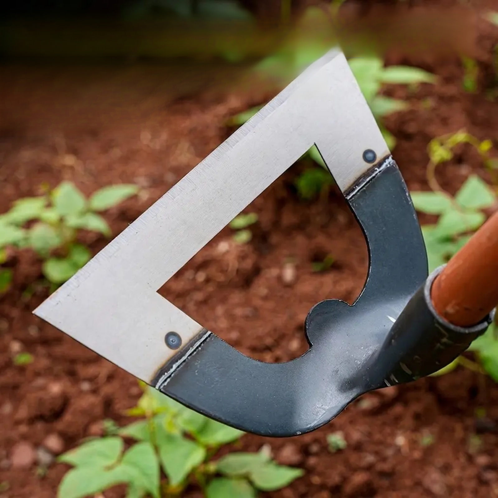 Thickened hollow agricultural hoe