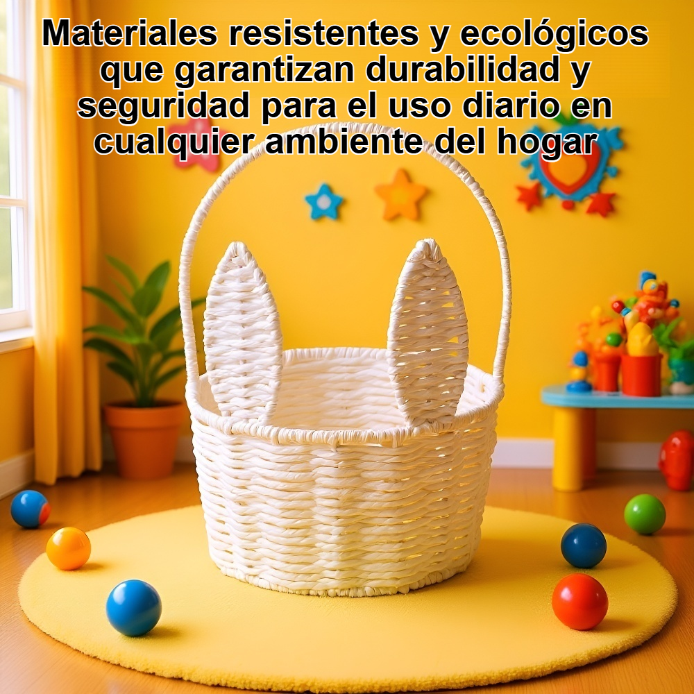 Cesta de almacenamiento tejida