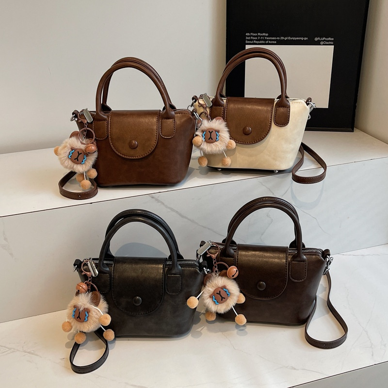 斜挎包包女百搭時尚手提小拎包水桶包