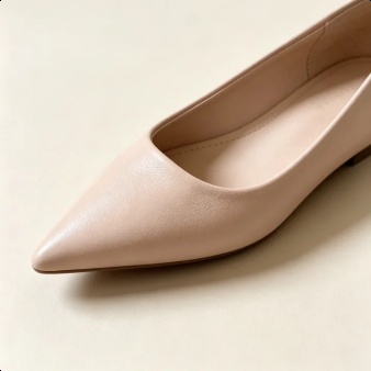 Französischer Stil Ballerinas mit spitzer Zehenkappe