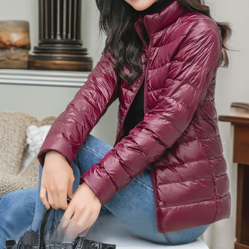 여성용 짧은 경량 다운 재킷