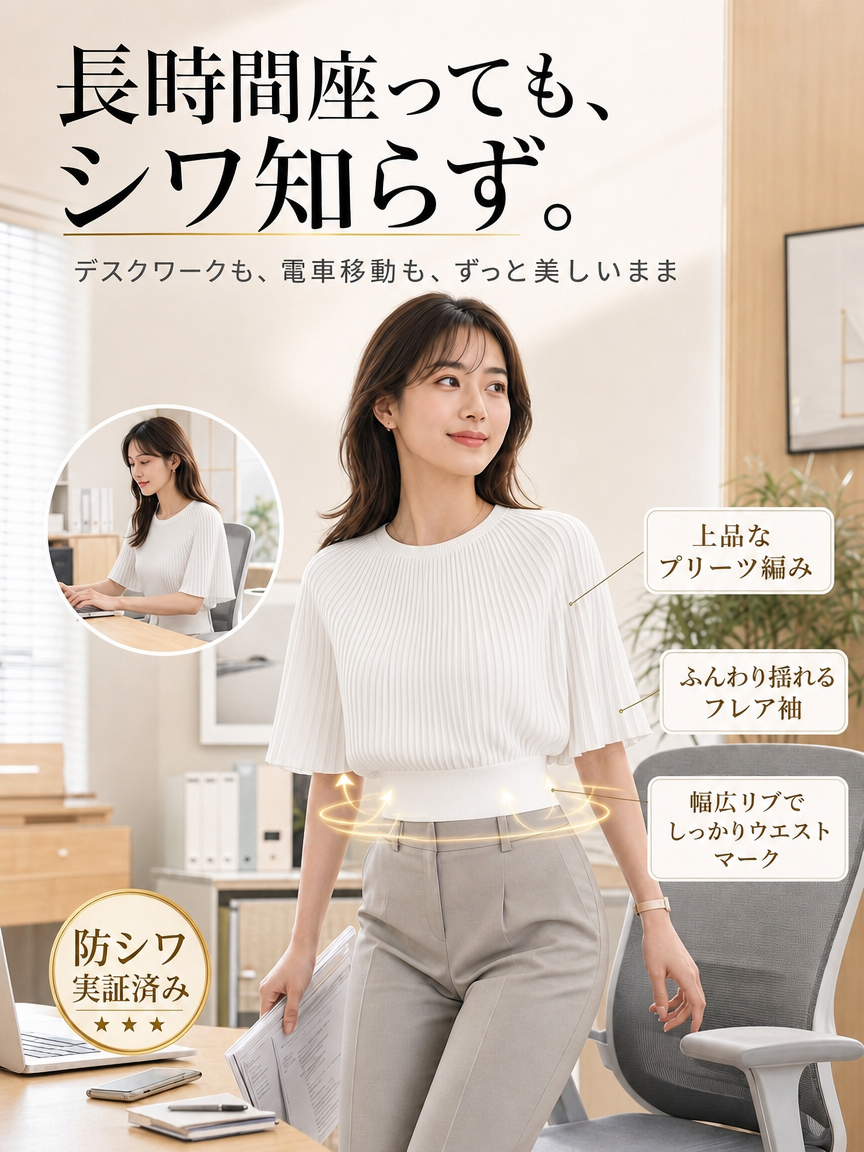 Monolly フレンチシックニット | 洗練された抜け感