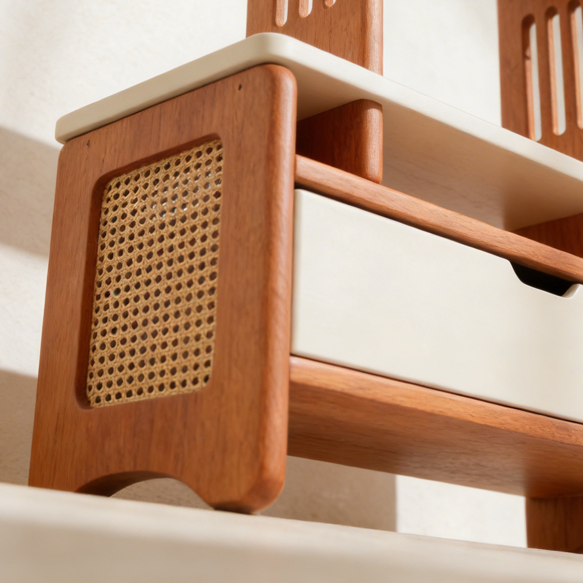 창의적인 원목 데스크탑 소형 장식품 2개 세트