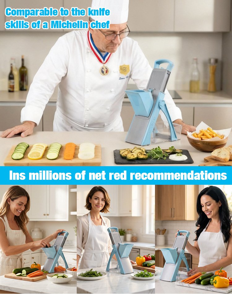 Cross-border multifunctional vegetable cutter slicer shredder