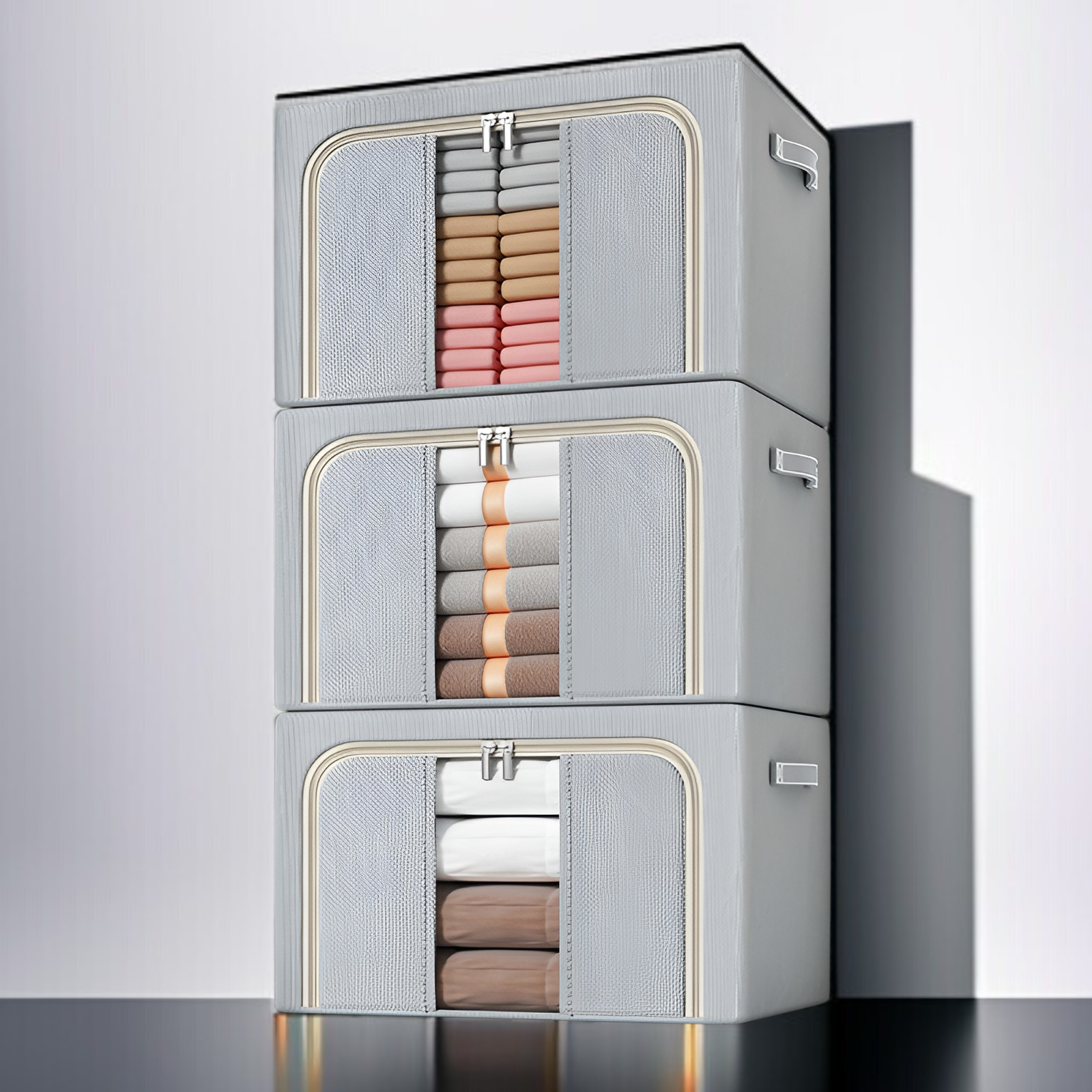 オックスフォード布製衣類収納バッグの使用例