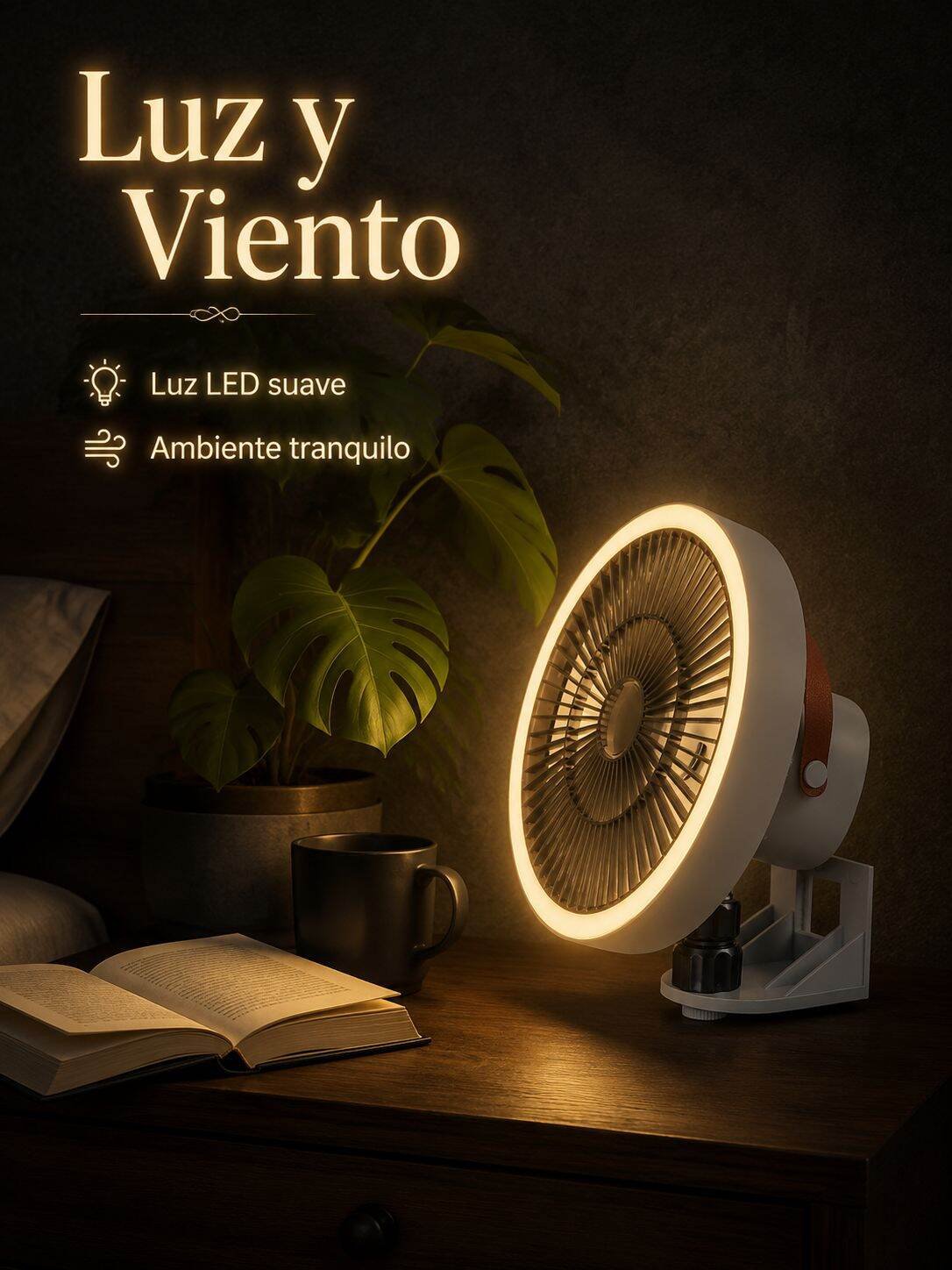 Ventilador de pared sin taladro, instalación fácil