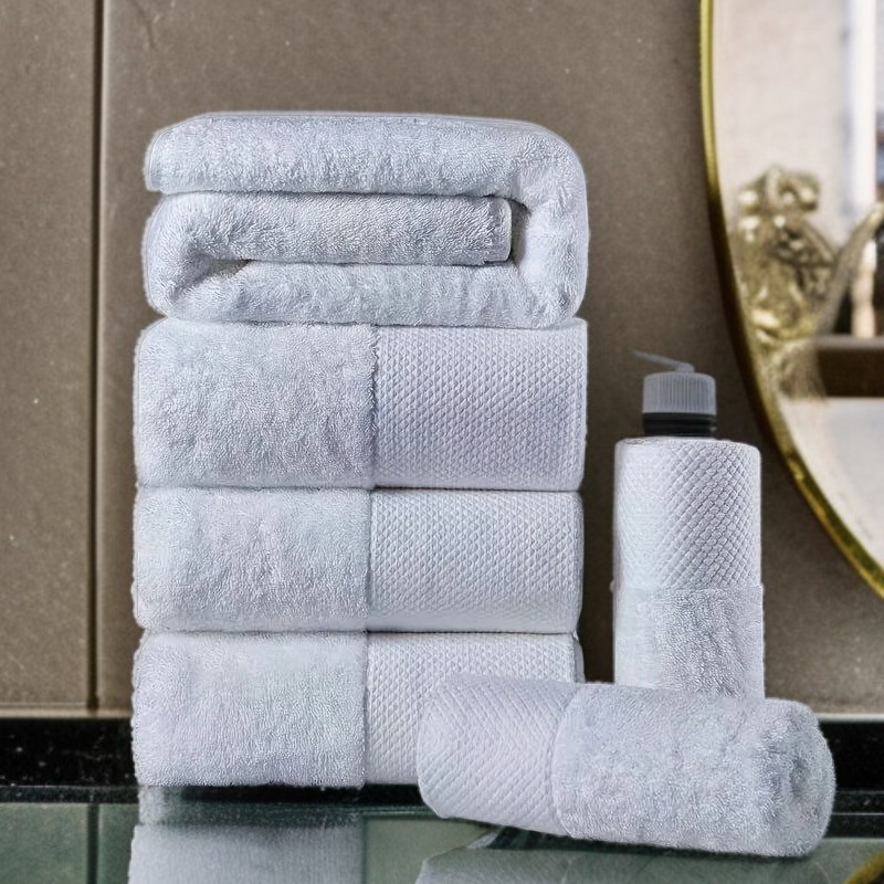 간단한 욕실용 수건 세트, 목욕수건과 손수건 포함