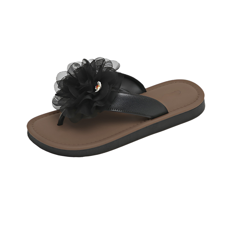 Floral Flat Slippers