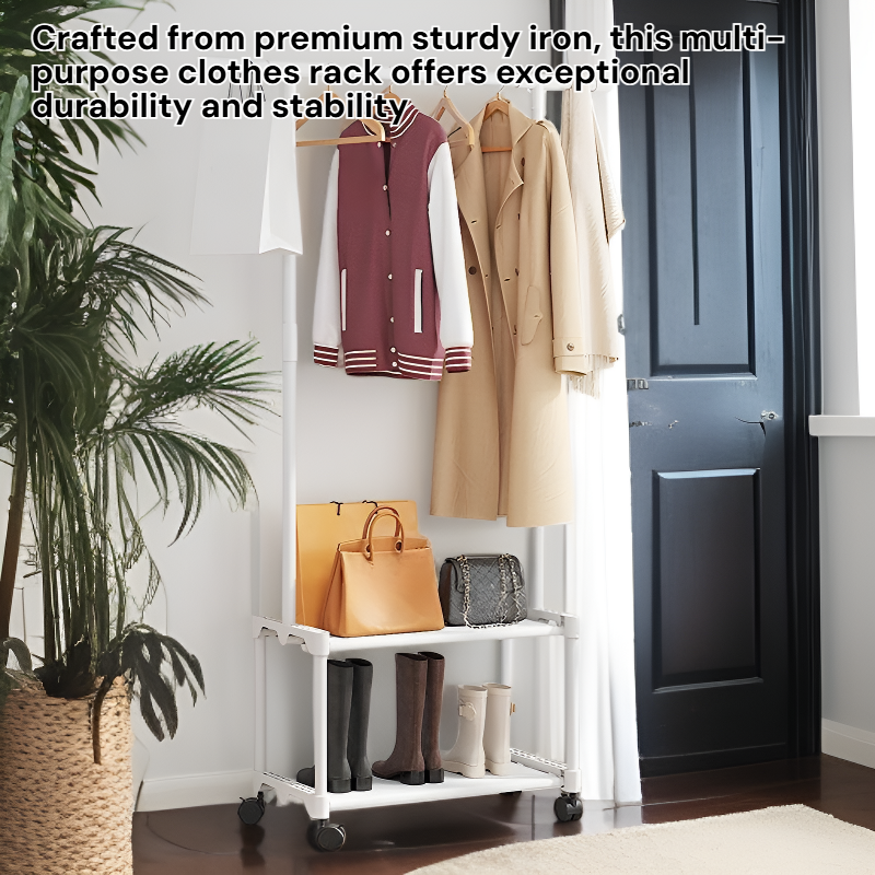 Sturdy Iron Multi-purpose Clothes Rack