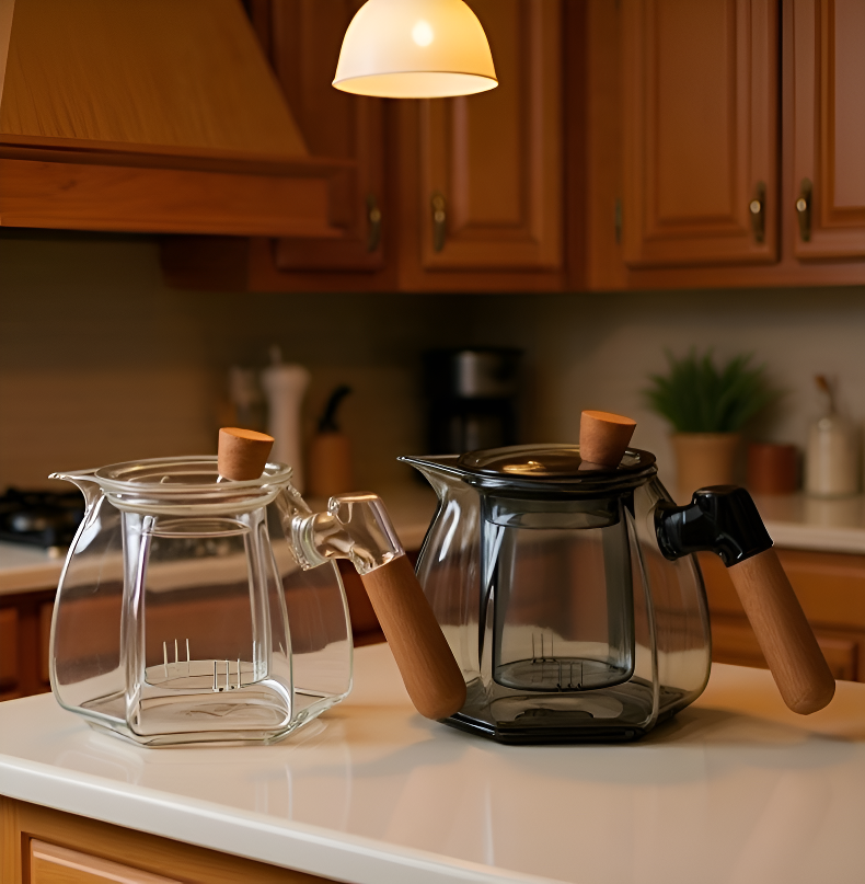 Teezubehör aus Borosilikatglas für losen Tee