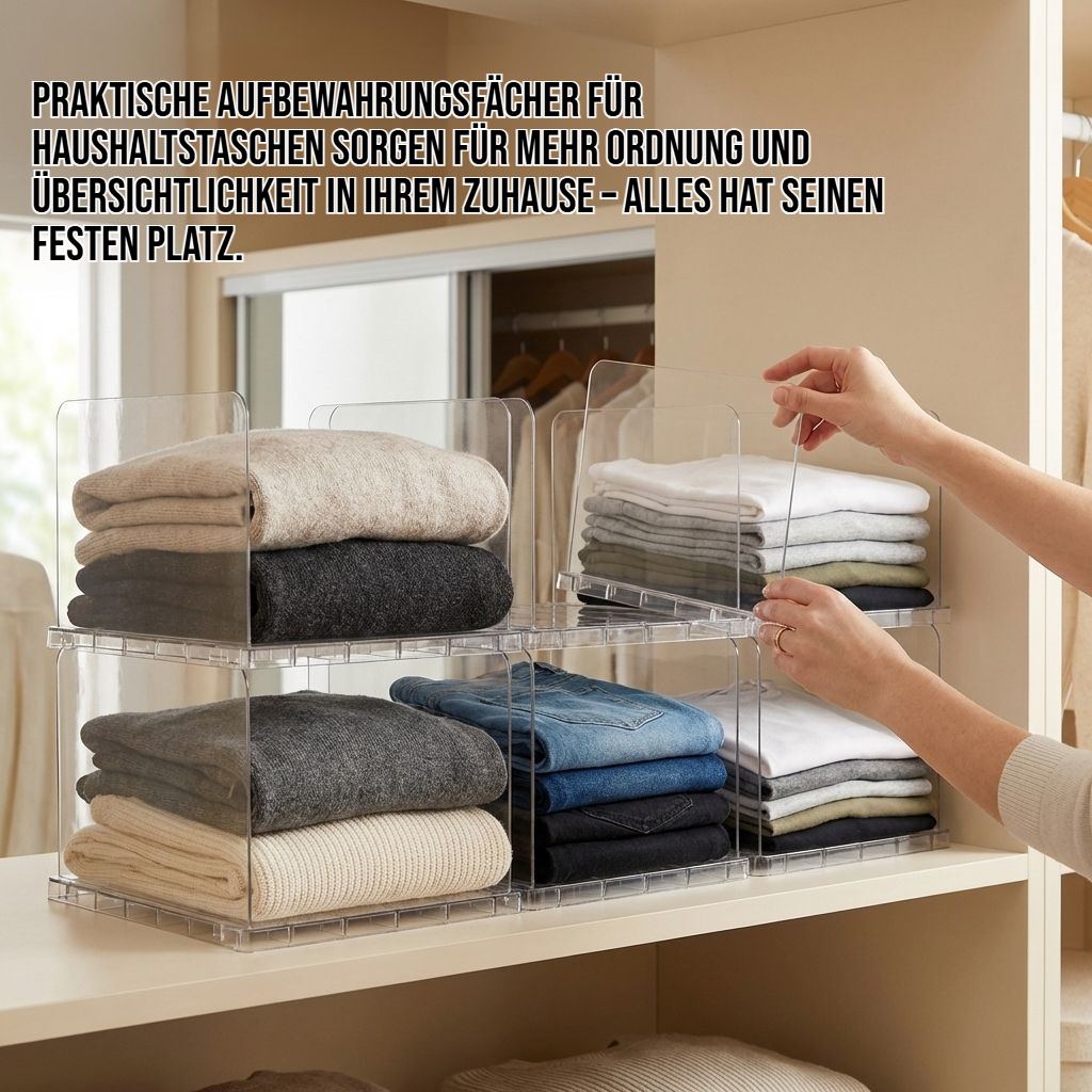 Aufbewahrungsfächer für Haushaltstaschen