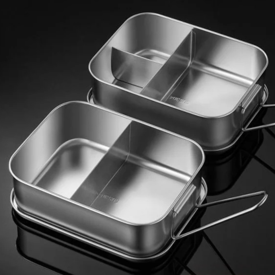 Unterteilte Edelstahl-Lunchbox