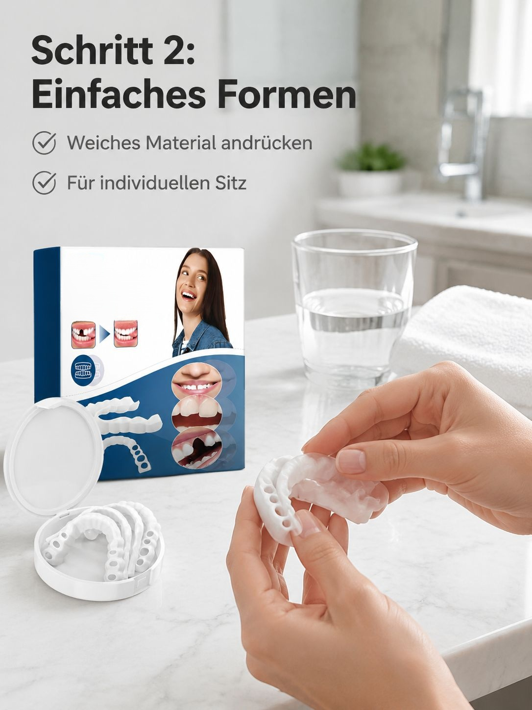 Orthodontische Zahnspange für perfekte Ausrichtung