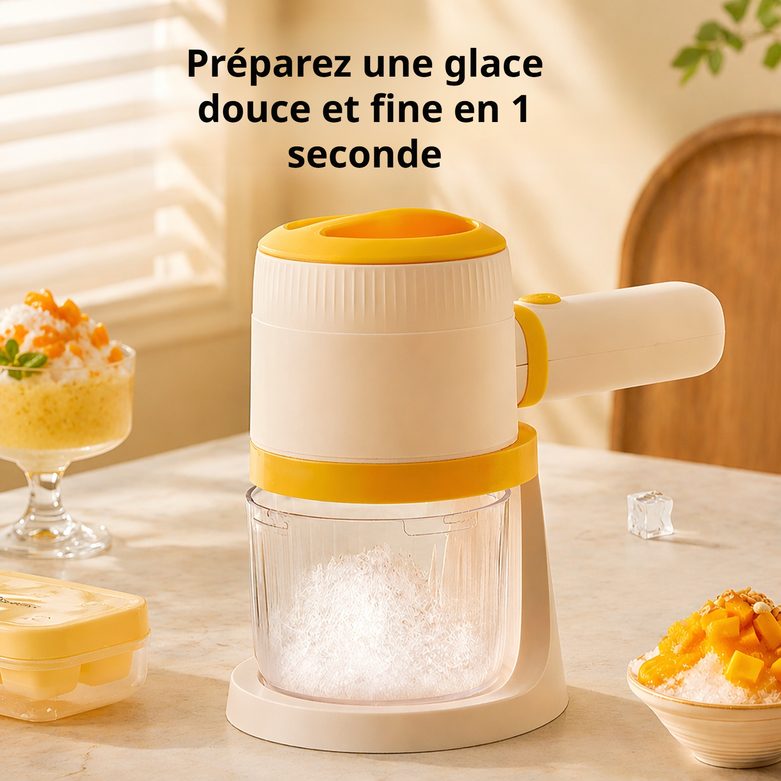 Machine à glace pilée électrique pour usage domestique