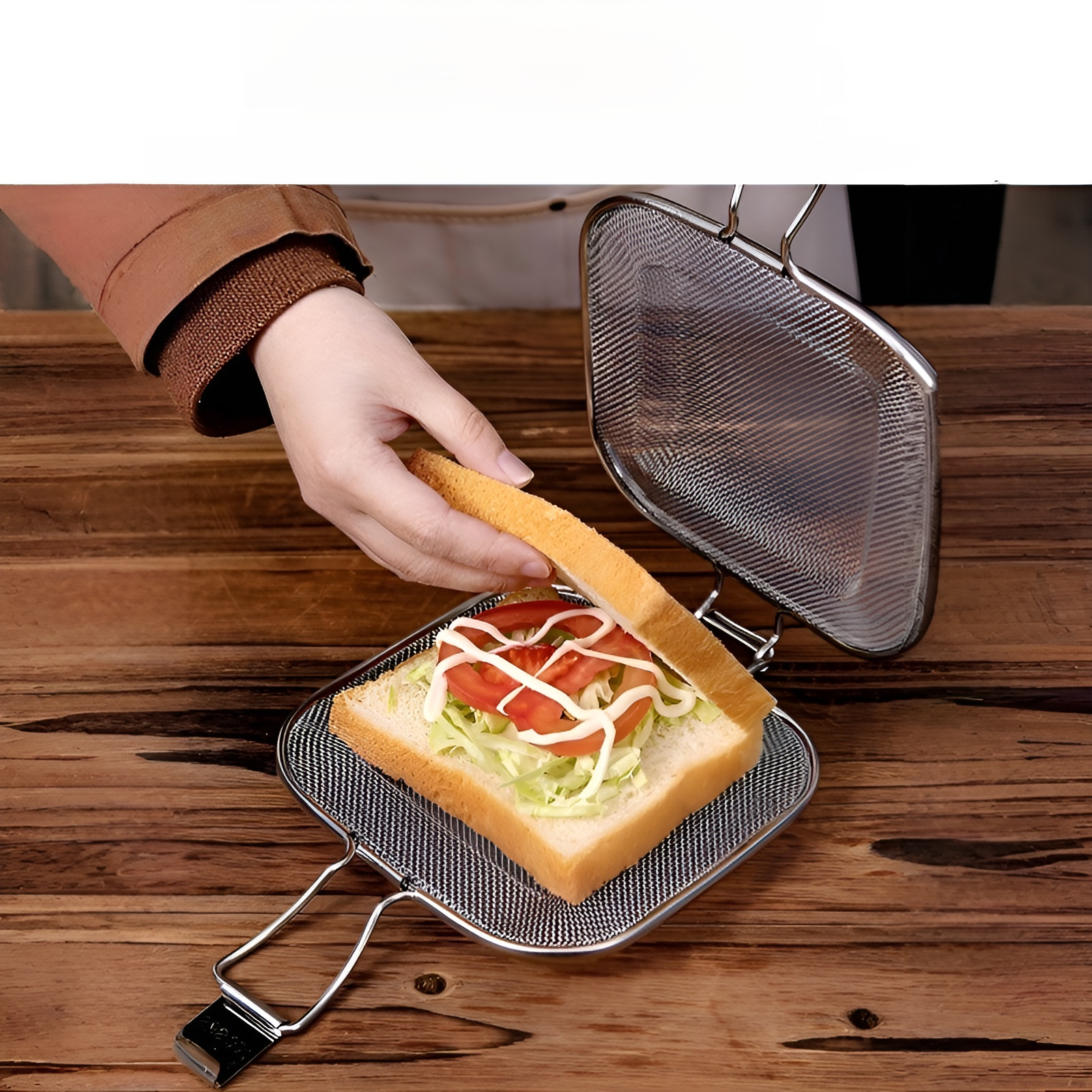 ステンレス製ホットサンドトーストグリル