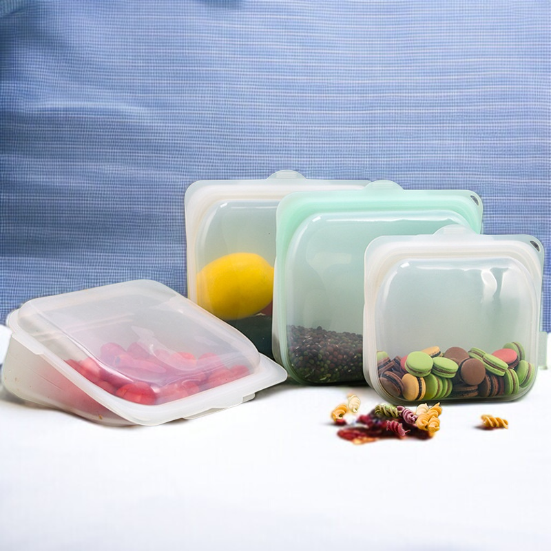 半透明保存袋食品シリコーン鮮度保持袋高温耐性保存袋食品シリコーン密封鮮度保持袋