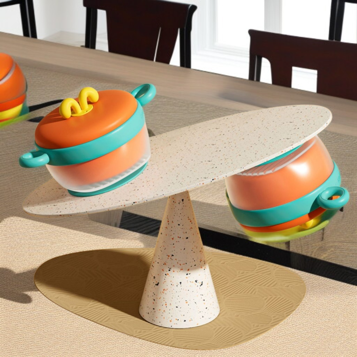 落下防止設計の赤ちゃん専用ボウル