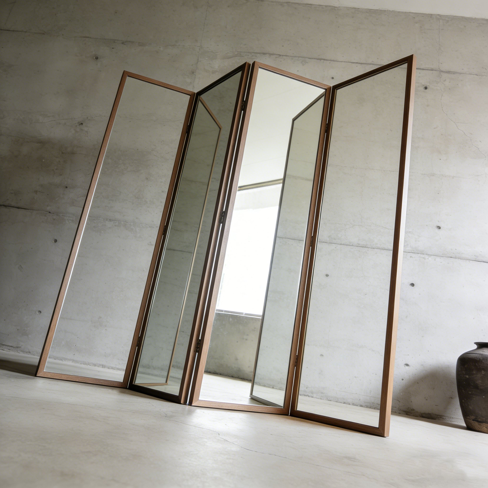  ミラー折りたたみパーテーション