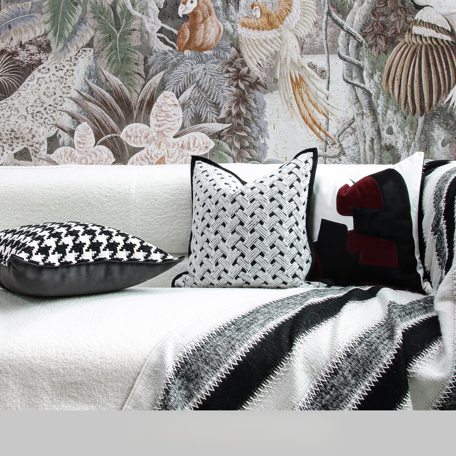 หมอนอิงโซฟาสไตล์นอร์ดิกหรูหรา