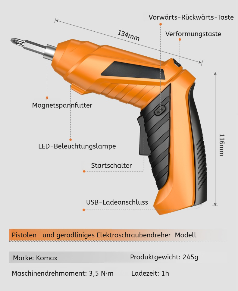 Elektroschrauber in moderner Aufbewahrungsbox