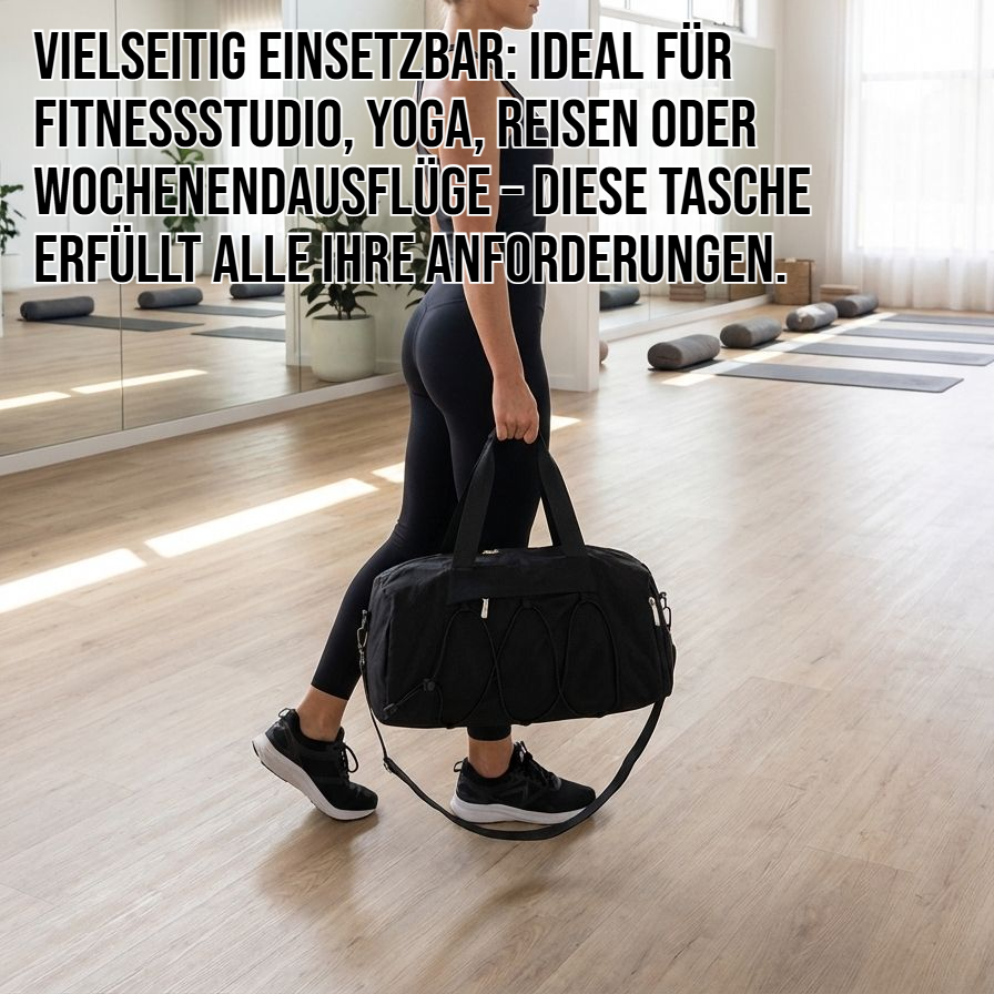 Sporttasche mit separatem Schuhfach für Fitnessstudio