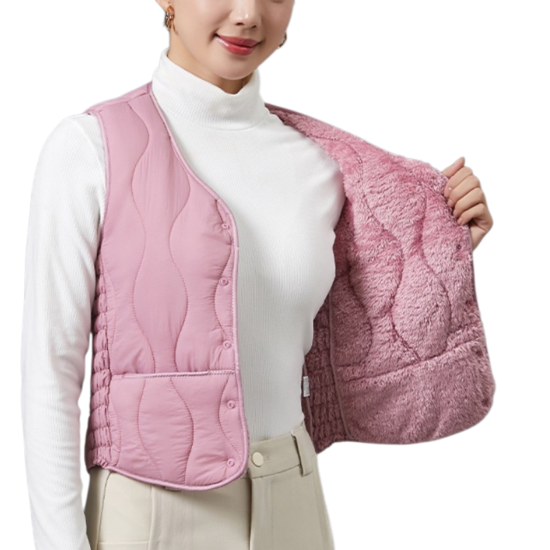 여성 기모 베스트 패션 숏 베스트 여 도톰한 가을 겨울 슬림핏 민소매