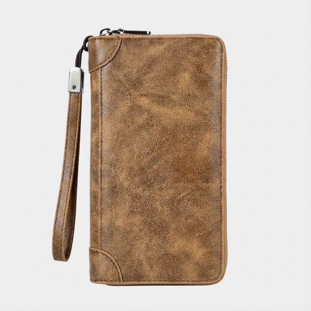 メンズダブルファスナー長財布