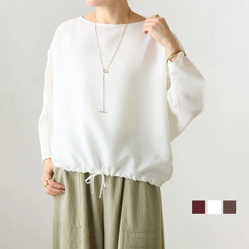 ゆったりバルーンスリーブ春シャツ
