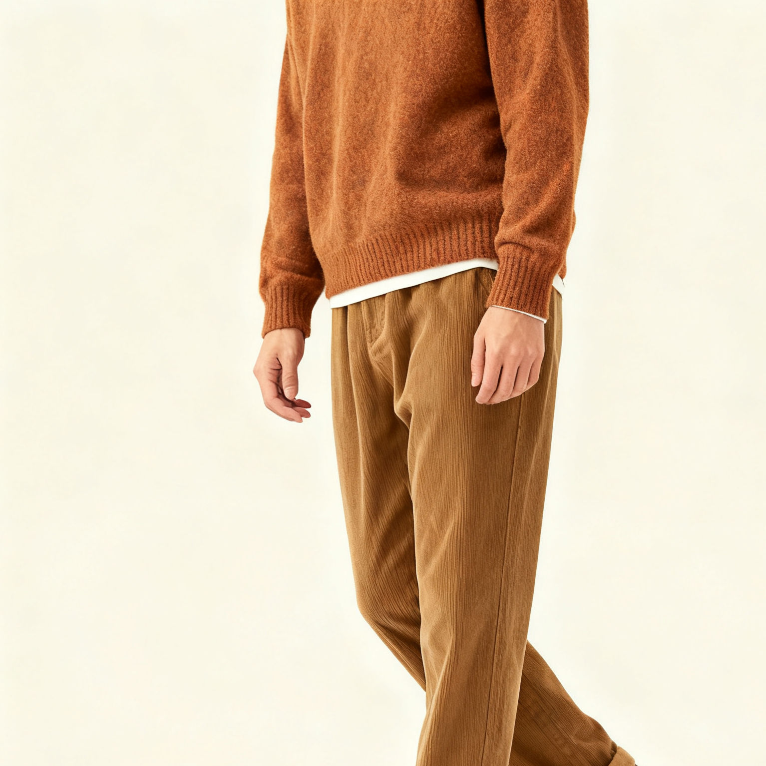 秋冬用コーデュロイカジュアルズボン