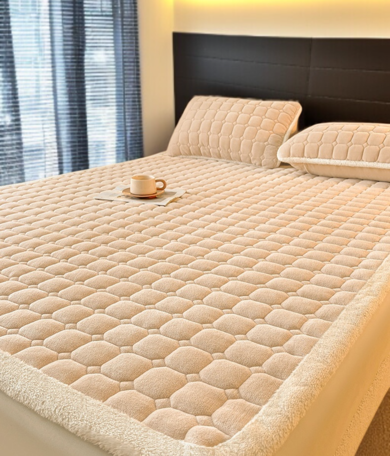 밀키드 두꺼운 보온 매트리스 학생 기숙사 싱글 두꺼운 보온 매트리스 접이식 매트리스 코랄 매트리스