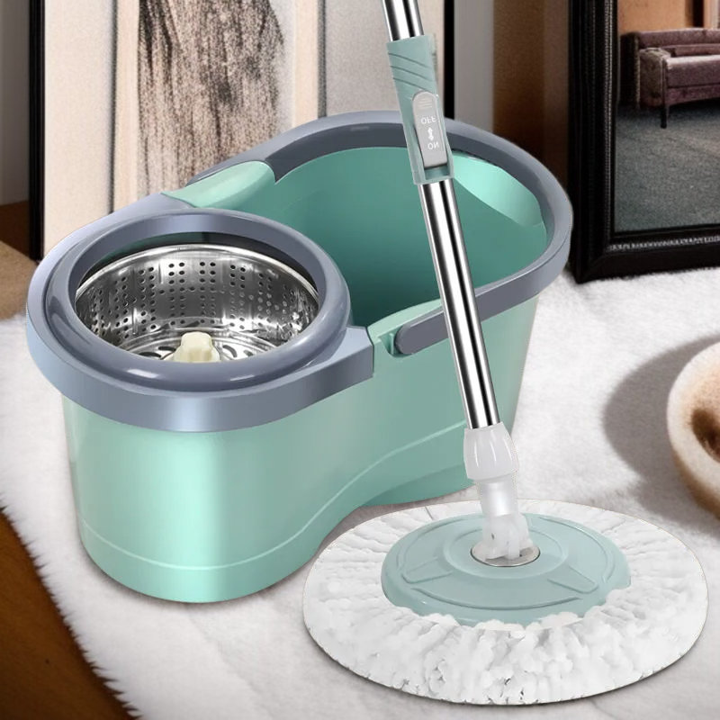 가정용 원터치 전자동 회전 밀대 손세탁 밀대통 게으름뱅이 밀대통 탈수 세트