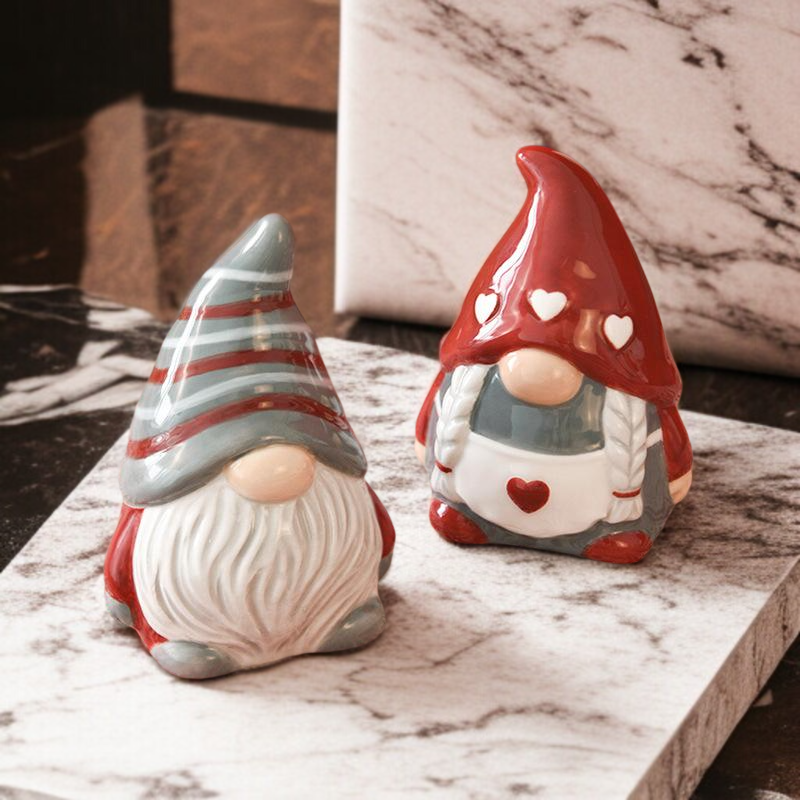 산타클로스 도자기 조미병