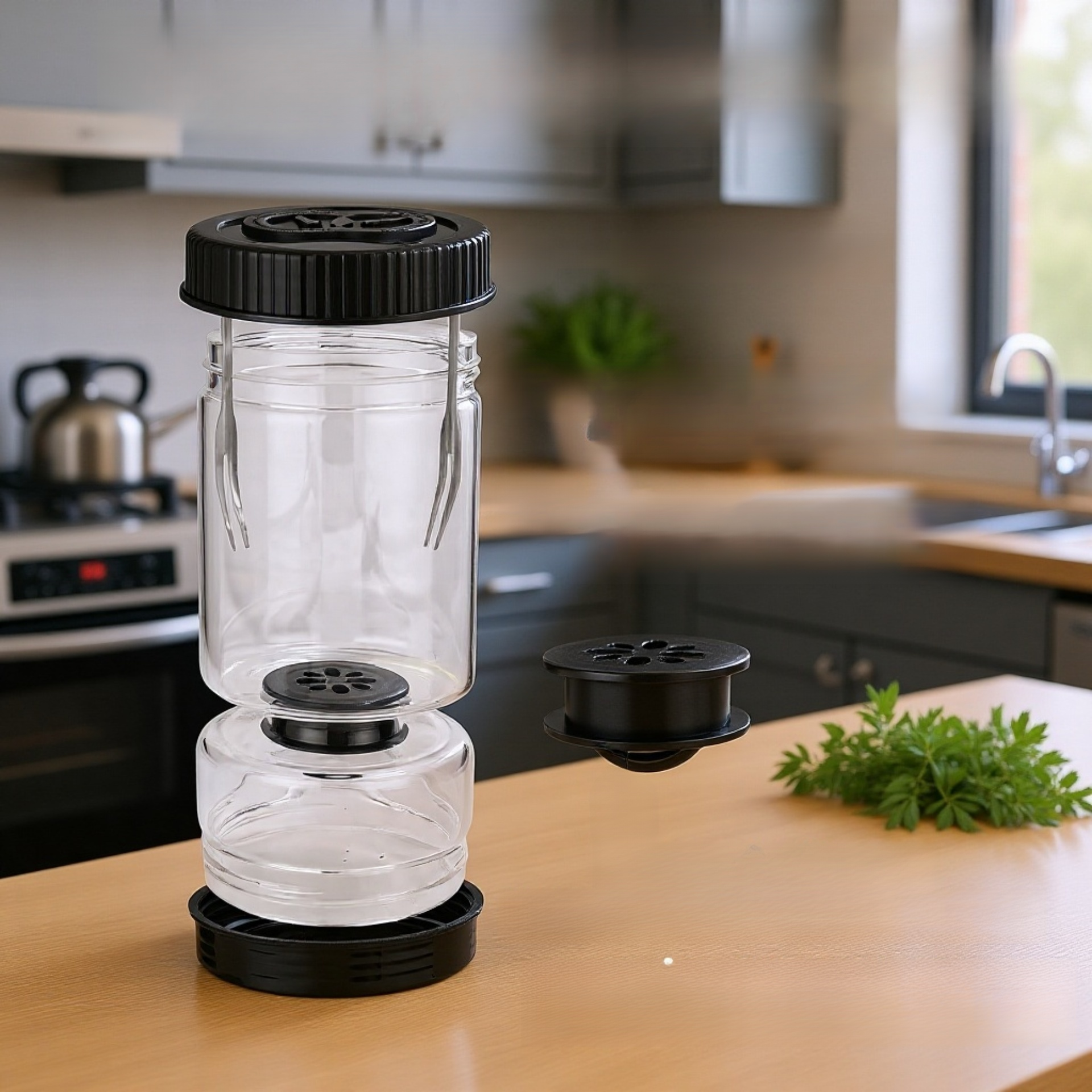 砂時計型のピクルス瓶