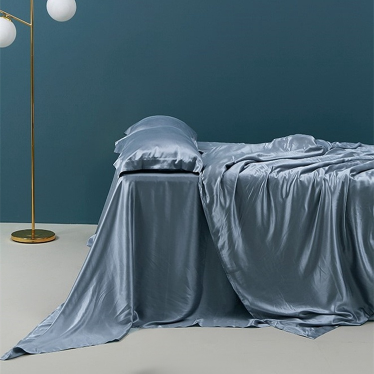 高級ポリエステルサテンシルクベッドシーツ