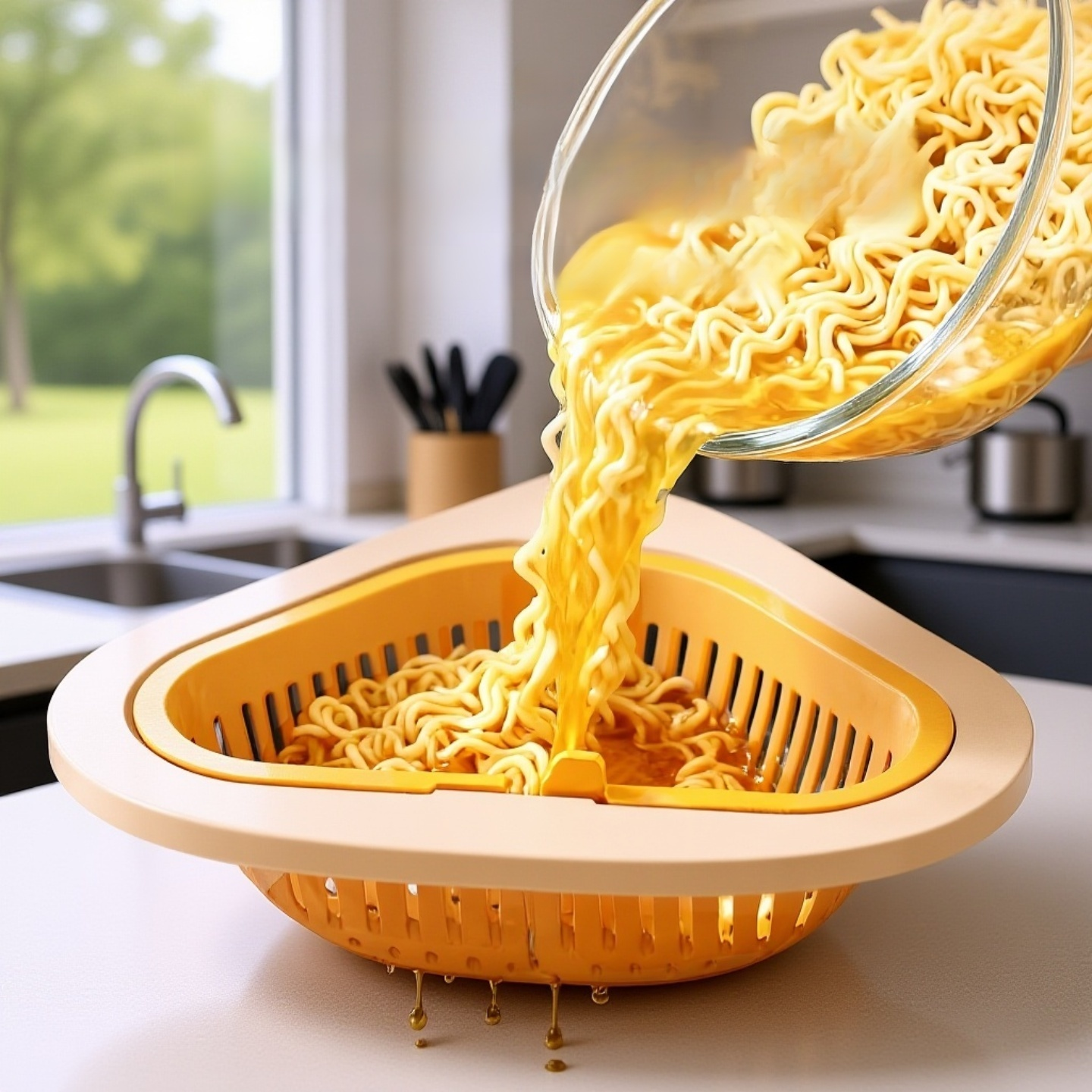 Kitchen hanging sink filter drain basket